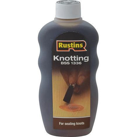 Rustins Knotting Solution 300ml - High-Quality Wood Filler and Grain Filler for Seamless Repairs