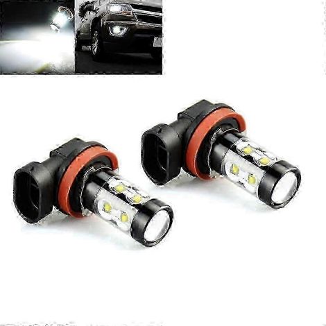 Ampoules LED H11 pour phares de voiture, blanc 6000K, feux de route/croisement (paire) (1/4)