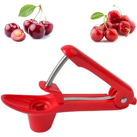 Denoyauteur Olives,Denoyauteur cerises en acier inoxydable Dénoyauteur cerises Denoyauteur fruits Cherry Corer Entferner Hand Fruit Denoyauteurde ceri (1/5)
