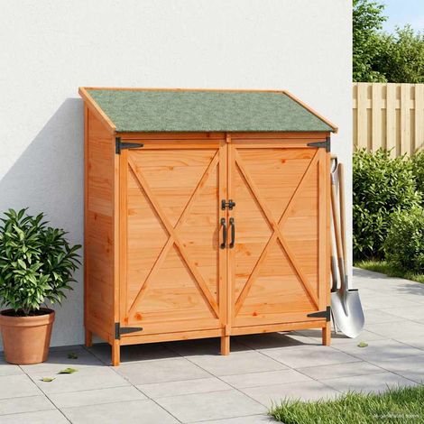 vidaXL Capanno da Giardino Marrone 106 x 56 x 113,5 cm (1/5)
