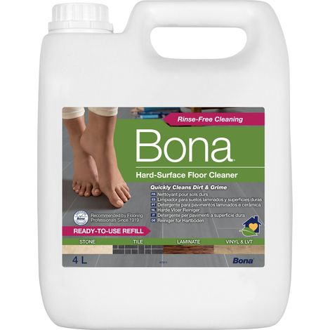Nettoyant pour sols durs 4L – Non moussant – Élimine saleté et graisse – Compatible avec Bona Spray Mop et robots laveurs (1/5)