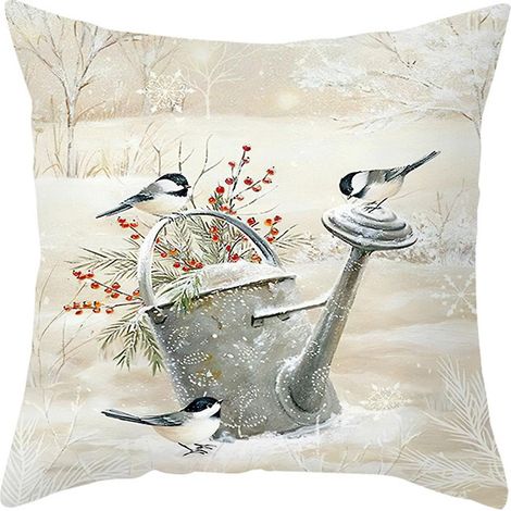 Taie d'oreiller à motif Père Noël, vieil homme, housse de coussin pour canapé, housse de coussin pour lit, housse de coussin pour chambre, Joyeux Noël, 45 x 4
