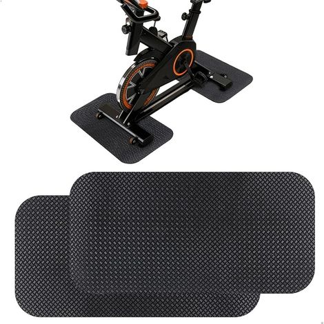 Floor Protection Mats for Fitness Equipment and Exercise Bikes, Home Trainer Mat Treadmill/Walkmill/Weight Bench 25" x 12" (63.5 30 cm) (1/5)