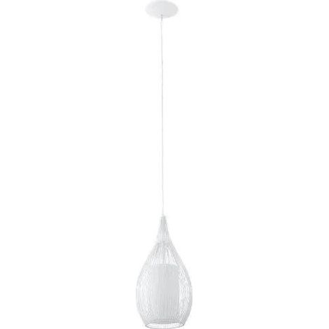 Eglo Razoni E27 Lámpara Colgante Blanco Moderno Escandinavo