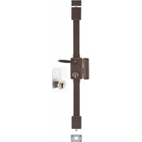 Serratura BELUGA A2P, marrone, CP Transit 2, con quadro maniglia, 75 x 130 mm, destra, 4 chiavi reversibili – THIRARD (1/3)