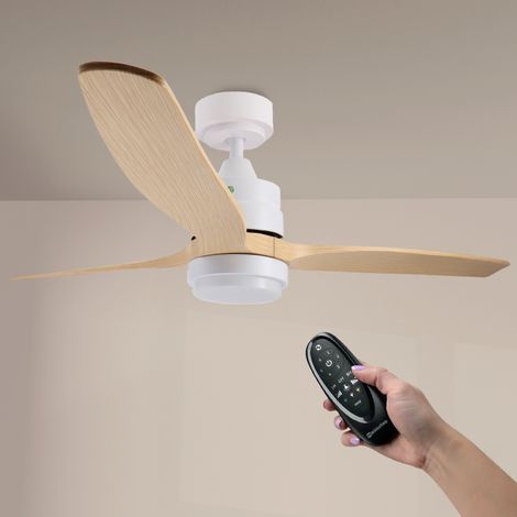 IluminaShop - Ventilador de Techo LED White Sara 41W Blanco DC con Mando a Distancia y Modo Verano / Invierno 3000+4000+6000 (1/5)
