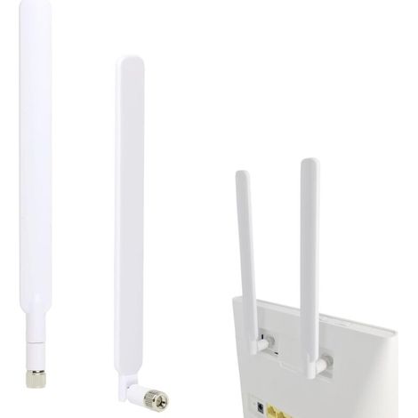 Antenne Wi-Fi 4G LTE double bande, connecteur SMA, 10 dBi, 10 V, compatible avec les routeurs 4G LTE B593s-850, B880, B890, B310 et B593, extension pour caméra mobile, carte Wi-Fi pour PC, blanche
