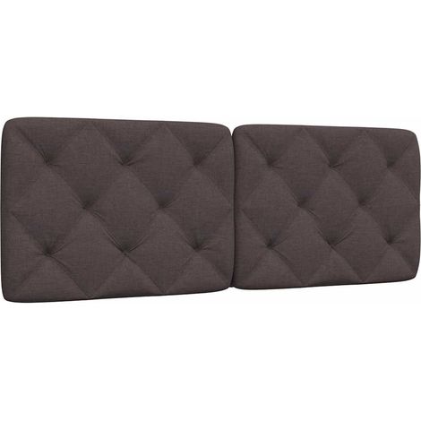 Kopfteil-Kissen Dunkelbraun 120 cm Stoff