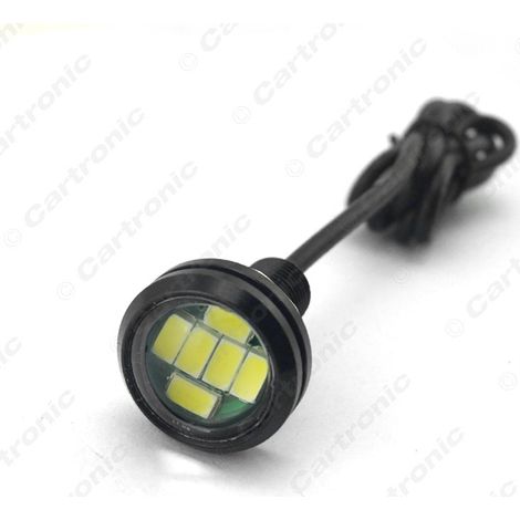 4W 23mm 5630-6 LED Ultra-thin Eagle Eye Light, Rogue Light, Screw-type Reversing Light, White (1/4)