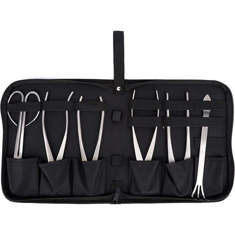 Ensemble d'outils de bonsaï, ciseaux obliques de coupe de jardinage pour tondeuse à feuilles de bourgeons d'arbres fruitiers (1/5)