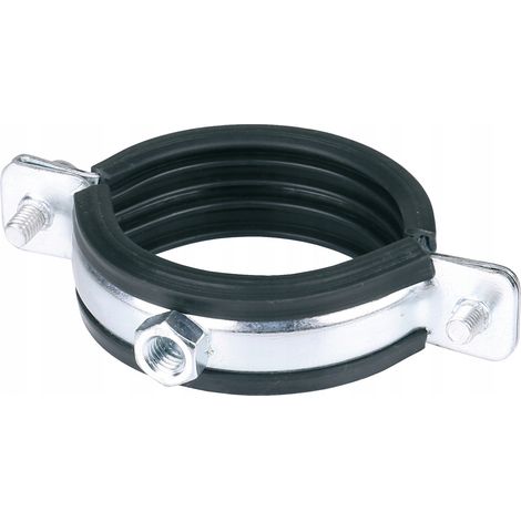 Abrazadera para tubos de 40-45 mm (5/4 de pulgada) con goma.