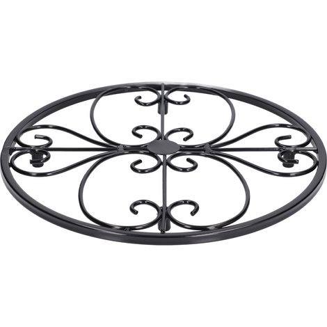 Support à fleurs élégant, design unique et stable, facile à déplacer, idéal pour le jardin et la maison. (1/5)