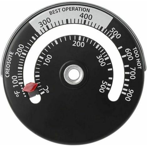 Thermomètre Magnétique pour Poêle à Bois Mesure Température Cheminée Four (1/3)