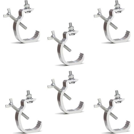 Morsetti per luci da palcoscenico da 10 pezzi, ganci per luci, morsetti per palcoscenici, adatti per tubi di diametro da 30 a 52 mm utilizzati per l'illuminazione del palco