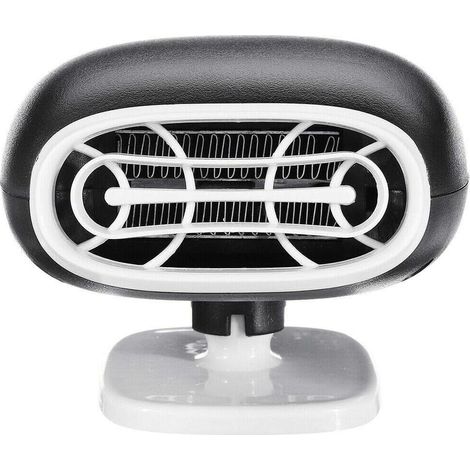 Chauffage de voiture, 12V 150W Chauffage de dégivrage rapide 2 en 1 Chauffage allume-cigare de voiture Ventilateur de refroidissement Chauffage antibuée (Noir) (1/2)