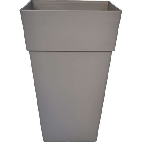 VASO QUADRO BALTIMORA 40X40XH63CM TORTORA (1/2)
