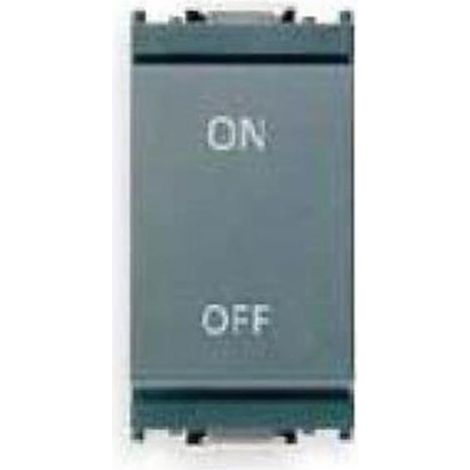 VIMAR SERIE IDEA INTERRUTTORE UNIPOLARE16 A 250 V DOPPIO CONTATTO NA+NC INDIPENDENTI CON UNICO TASTO,GRIGIO