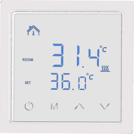 Thermostat intelligent 16a pour chauffage au sol avec écran tactile LED, commande de chauffage électrique 85-265 V (1/5)