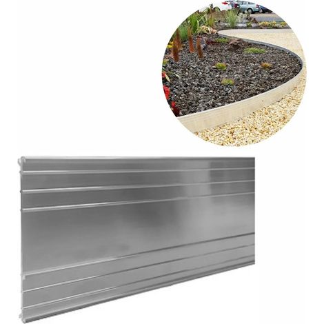 Bordure per aiuole Ultra Starke in alluminio 10-14-24cm  Aiuole giardino  Cordoli per aiuole, Ampio: 10 cm Folla: 5 Lunghezza gs: 2 m (1/5)