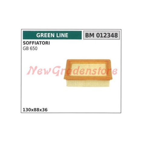 Filtro aria GREEN LINE soffiatore GB 650 012348
