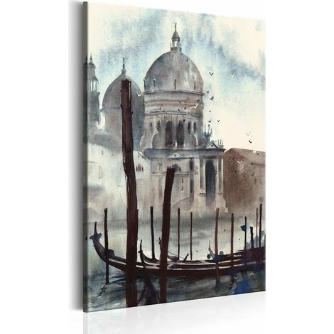 Tableau Venise à l'aquarelle - 80 x 120 cm (1/4)