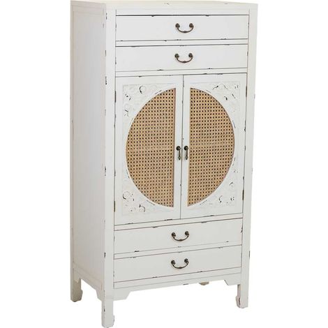 Armario de madera blanco 70x40x135 (1/5)