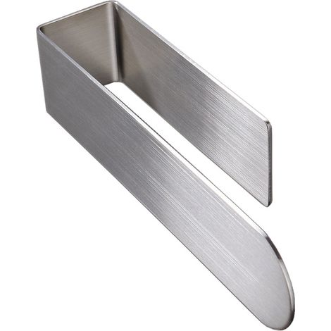 Towel Holder- 20CM Self Adhesive Towel Rack, Stainless Steel Bathroom Towel Rail for Towels, No Holes Required and Easy Installation (1/5)