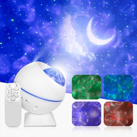 Projecteur d'étoiles, veilleuse galaxie avec télécommande et 7 couleurs changeantes pour chambre d'enfant (1/5)