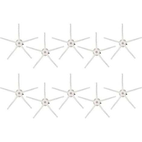 (10 pièces blanc) Pièces de rechange pour brosses latérales Roborock S7 Series S7 S7+ S7 MAXV Ultra Q7 Max Q7 Max+ S8 Pro Ultra S8 S8+ Q5+ Q5 E2 E3 E4 S4 S5 S6 Kit d'accessoires pour brosses l (1/4)