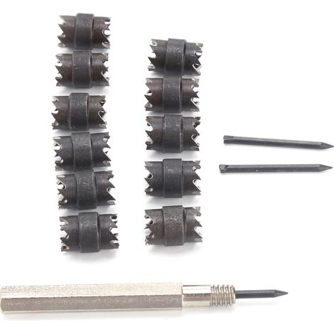 Kit de 13 accessoires pour élimination de soudures par points, outil double-face pour perceuse, ensemble de dépose de points de soudure (1/5)