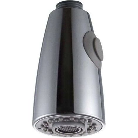 Douchette Robinet Cuisine 2 Jets Tête de Robinet de Rechange Douchette pour Robinet Remplacement Douchette pour Mitigeur Cuisine, Chromé, G1/2" (1/4)