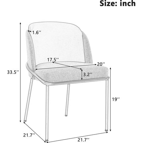 2 chaises moderne, avec des pieds inclinés et des pieds réglables. Idéales pour les séjours, les bureaux ou les salles à manger. Couleur : beige + kaki. (1/5)