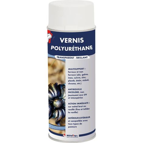 Vernis Polyurethane - Bombe 400 ml - Métaltop