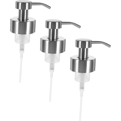 3 pièces Pompe de Rechange Distributeur Savon à Vis Acier Inoxydable (1/5)
