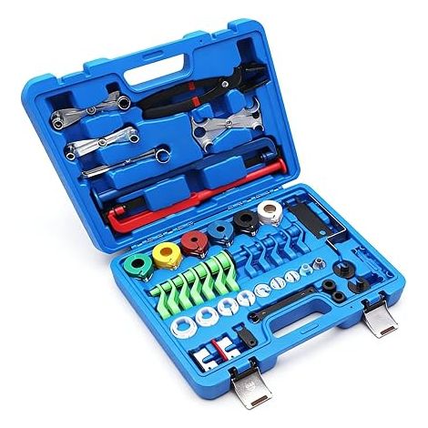 Kit de 45 pièces pour déconnecter la conduite de carburant du système de climatisation de voiture Raccords rapides pour conduites de réfrigérant de carburant et d'air comprimé (1/5)