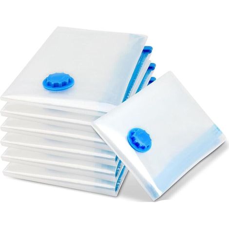 Sacs de rangement pour vêtements Sacs de rangement sous vide 50 x 70 cm Sacs sous vide pour couettes Oreillers Linge de lit Sacs de voyage Lot de 2 Sacs de rangement sous vide de voyage.-AquaForge (1/4)