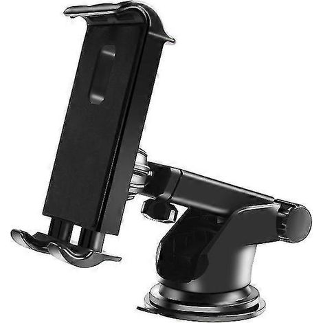 Support universel pour tablette de voiture (2024) à fixer sur le tableau de bord et le pare-brise. Rotation à 360° et ventouse incluses.