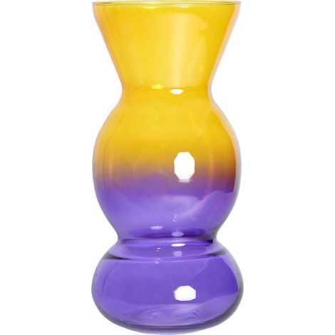 Vase contemporain en cristal prune finition translucide élégante - Prune translucide contemporain (1/3)