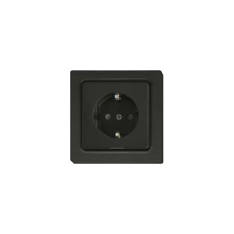 ELTAKO DSS55E-AM SCHUTZKONTAKT-STECKDOSE MIT OBERTEIL, E-DESIGN 55, ANTHRAZIT MATT (30055898)