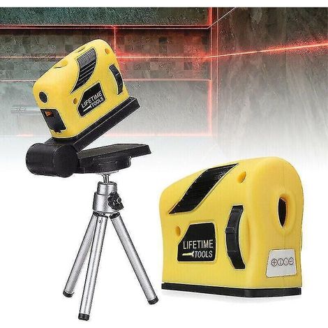 4-in-1 Multifunktions-Laser-Nivelliergerät mit Hebel und präzisem 360-Grad-Horizontal- und Vertikalstrahl. (1/4)