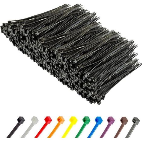 Kabelbinder 1000 Stück Schwarz 3,6 mm 18,2 kg 150 mm x 3,6 mm Schwarz (1/5)