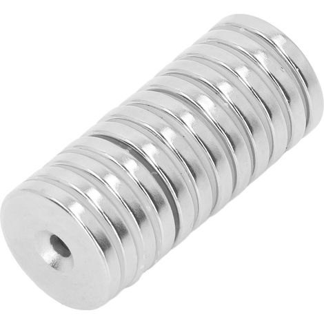 12 starke Neodym-Magnete 30 x 5 mm, starke Scheibenmagnete mit 5-mm-Loch, 12er-Packung (1/5)