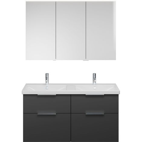 Set burgbad Eqio, composé d'une armoire de toilette à gauche, (1/2)
