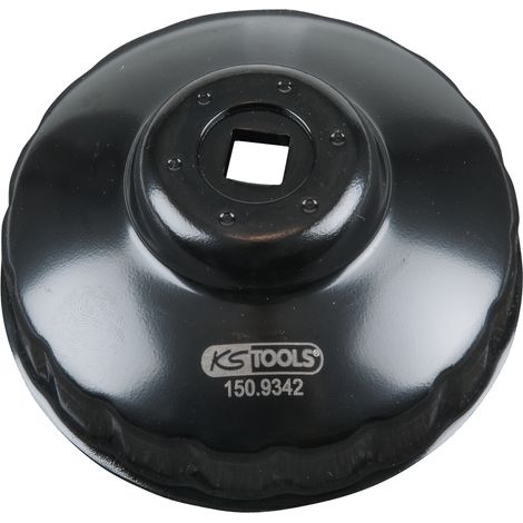 KS Tools - Cloche pour filtre à huile 3/8'', diamètre 86 mm / 18 cannelures - 150.9342 (1/5)