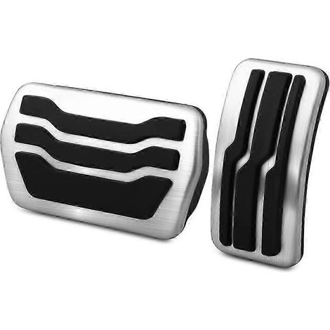 Pédales de voiture en acier inoxydable de qualité supérieure pour Volvo V50 2004-2012 (accélérateur et frein) - Couvre-pédales sans perçage - 2 pièces (1/5)