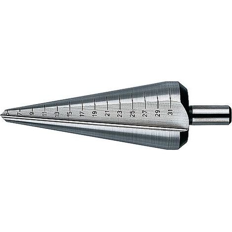 Foret progressif HELLER tole et plastique HSS d : 3-14mm, avec queue cylindrique