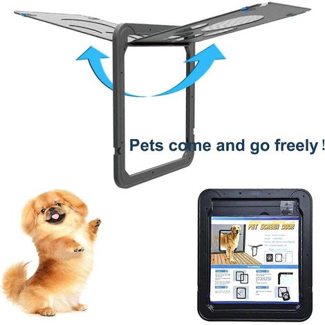 Porte moustiquaire magnétique pour petits chiens et chats, compatible avec portes moustiquaires et vérandas (1/4)