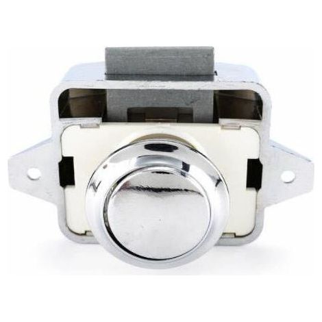 5 pièces，Bouton poussoir Loquet - sans clé Serrure de meuble，Argent