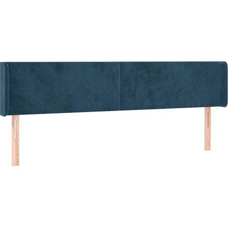 Maison Exclusive - Cabecero de terciopelo azul oscuro 163x16x78/8 (1/5)