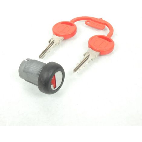 Barillet serrure selle avec clé pour moto Peugeot 50 XR7 755771 (1/5)